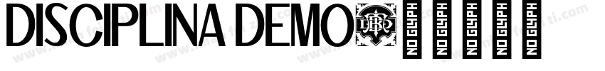 DISCIPLINA DEMO字体转换